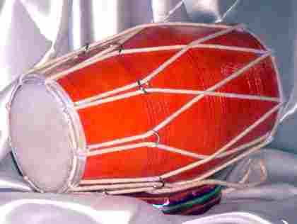 Wooden Round Musical Dholak