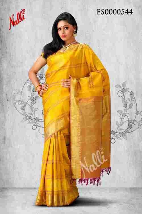 Yellow Coloured Kanchipuram Silk Saree