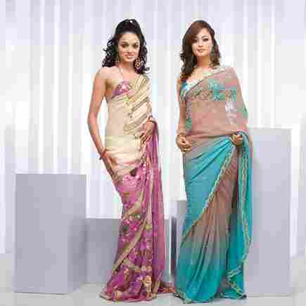 Shaded Georgette Saree