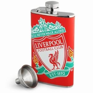 Liverpool FC Leather Hip Flask