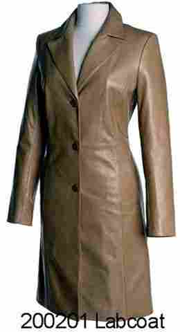 Leather Ladies Lab Coat