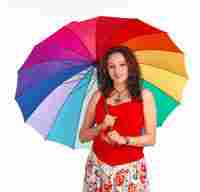 Ladies Multi Colour Umbrella