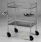 Instrument Trolley With SS Bowl & Tray