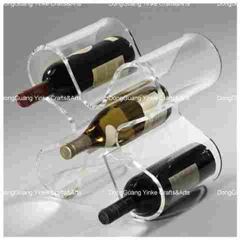 Acrylic Wine Bottle Shelf