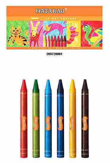 Extra Long Wax Crayons ( 24 Colours )