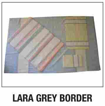 Lara Grey Border Towels