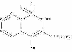 4-Hydroxy, 2-Methyl-2h-1,2-Benzothiazine Carboxylic Acid Isopropyl Ester-1,1-Dioxide