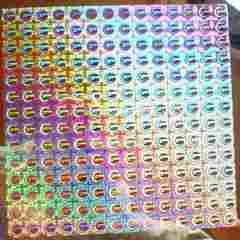 Multicolor E-Beam Holograms