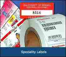 Printed Adhesive Speciality Label