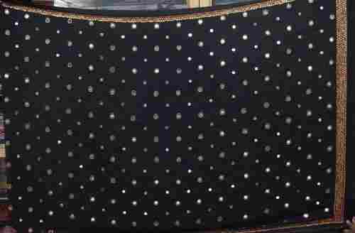 Black Georgette Sarees With Glass