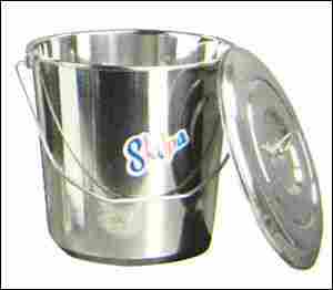Stainless Steel Bucket With Cover