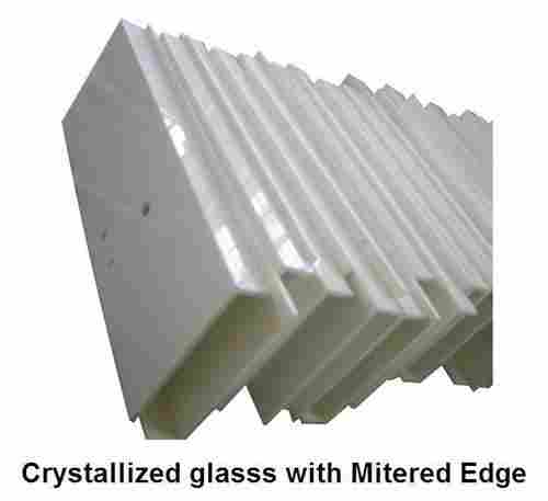 Crystallized Glass With Mitered Edge