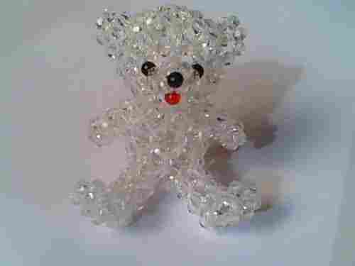 Handmade Crystal Toy Bear