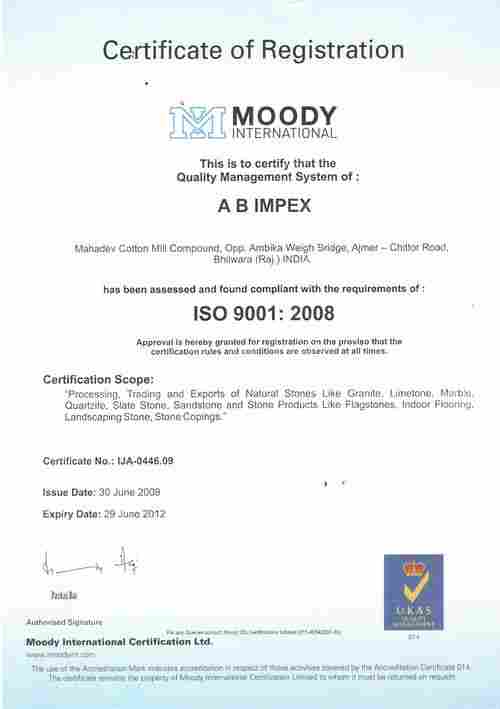 ISO 9001:2008 CERTIFICATION