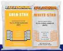 Gold And White Star Adhesive