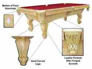 Solid Hard Wood Billiard Table
