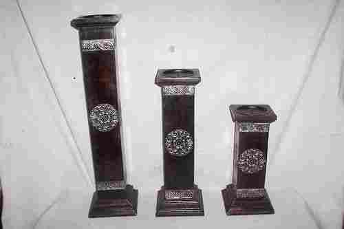 Silver Collection Candle Pillar