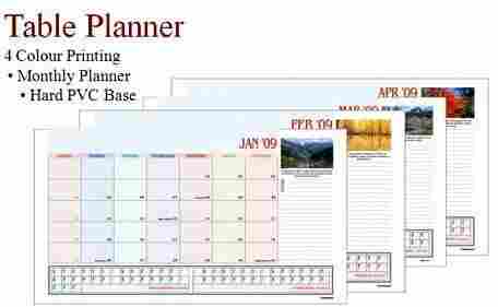 Monthly Table Planner