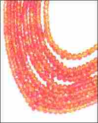 Orange Color Beaded Necklace