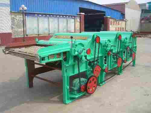 Three Roller Textile Waste Recycling Machinery