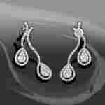 Diamond Studded Hanging Earrings