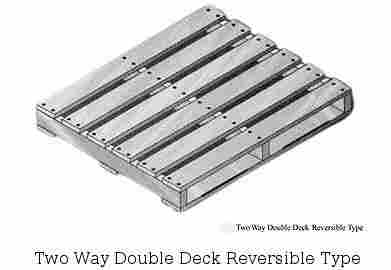Two Way Double Deck Reversible Type Pallets