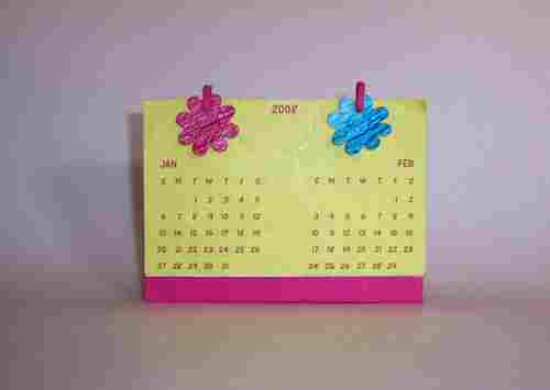 Handmade Paper Calendar