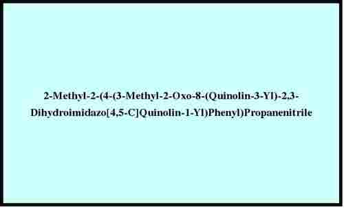2-Methyl-2-(4-(3-Methyl-2-Oxo-8-(Quinolin-3-Yl)-2,3-Dihydroimidazo[4,5-C]Quinolin-1-Yl)Phenyl)Propanenitrile
