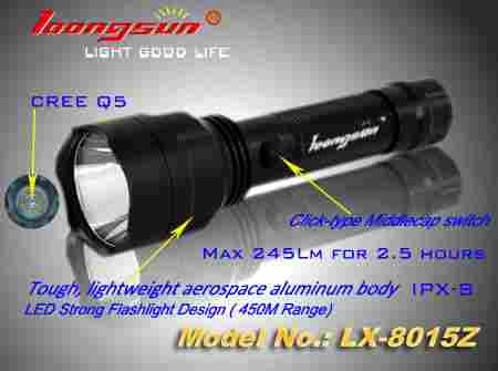 "Loongsun" Brand Strong Flashlight-8015Z