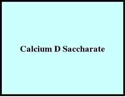 Calcium D Saccharate