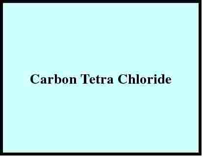  कार्बन टेट्रा क्लोराइड 