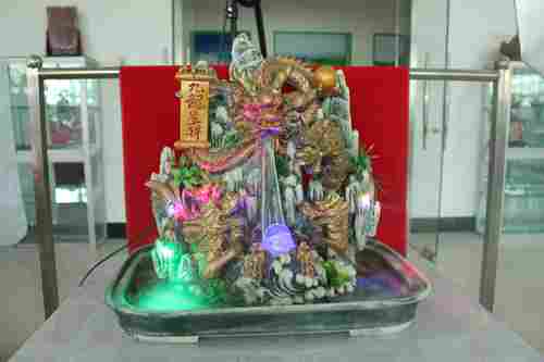 Desktop Fountain For Five Chinese Dragon