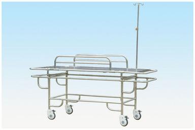 Stainless Steel Stretcher Trolley With 4 Small Wheels
