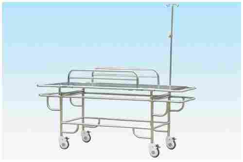Stainless Steel Stretcher Trolley With 4 Small Wheels