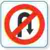 U-Turn Prohibited Signs