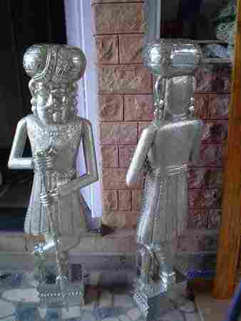 Crafted Silver Statues