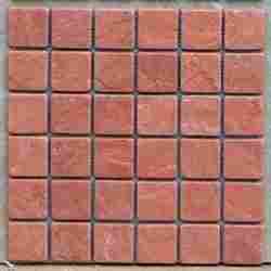 Terracotta Square Pattern Mosaic Tiles