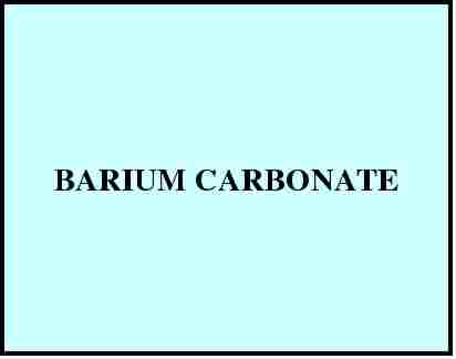 BARIUM CARBONATE