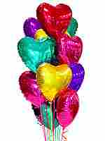 Heart Shape Anniversary Balloons