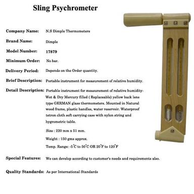 Sling Psychrometer