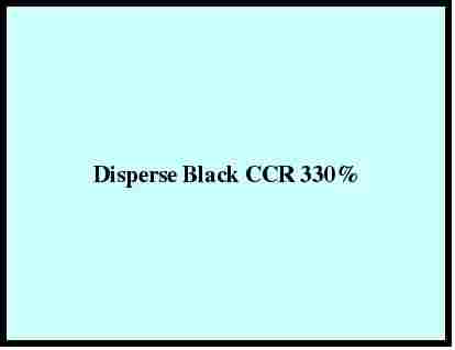 Disperse Black Ccr 330%