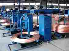 Upward Continuous Casting And Rolling Line For Oxygen-Free Copper Rod