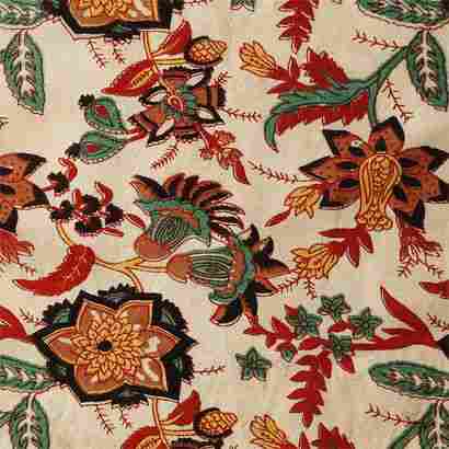 Kalamkari Print Cotton Viscose Fabric