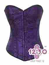 Mh12 Purple And Black Lace Corsets