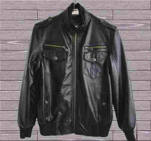 Black Man Pu Leather Jackets