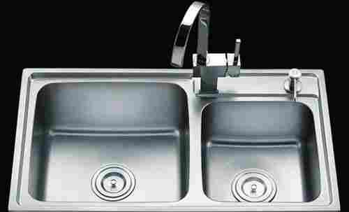 Double Bowl Stainless Steel Kitchen Sink KY-H7843R