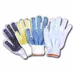 Seamless And Knitted Pvc Dots Gloves
