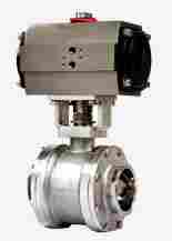 Metal Seated Ball Valve With Actuator