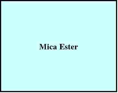 Mica Ester