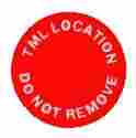 "TML LOCATION, DO NOT REMOVE" NDT Label